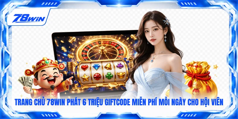 Trang chủ 78win phát 6 triệu Giftcode miễn phí mỗi ngày cho hội viên